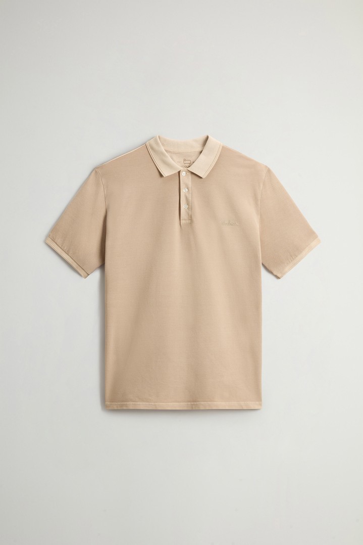 Mackinack Polo teint en pièce en sergé de coton stretch Beige photo 5 | Woolrich