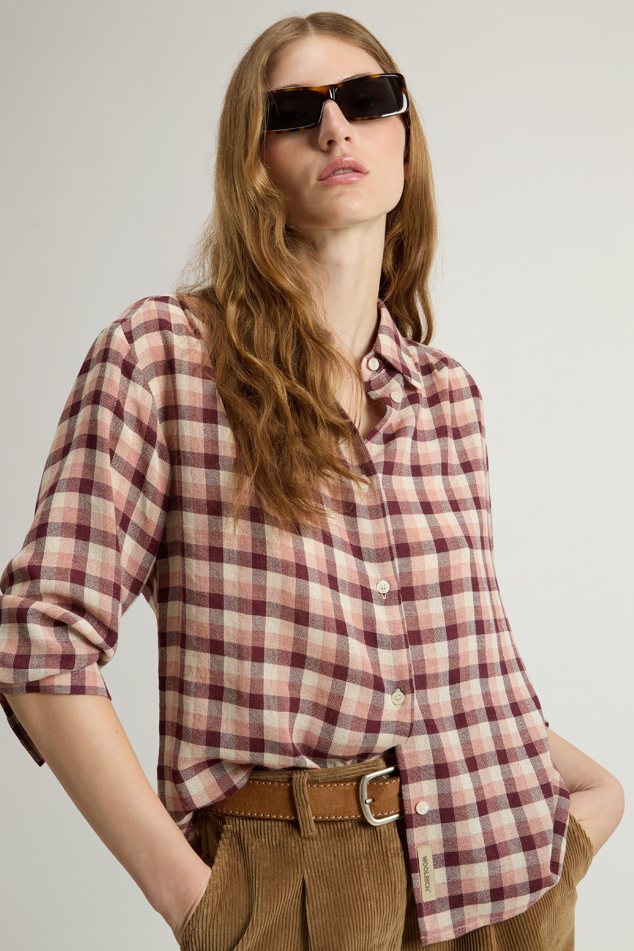 Shirt in Italian Brushed Fabric Pink photo 4 | Woolrich