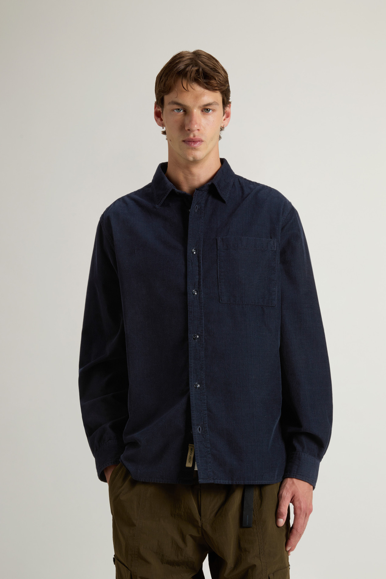 CORDUROY MACKEY SHIRT GD Blue photo 1 | Woolrich