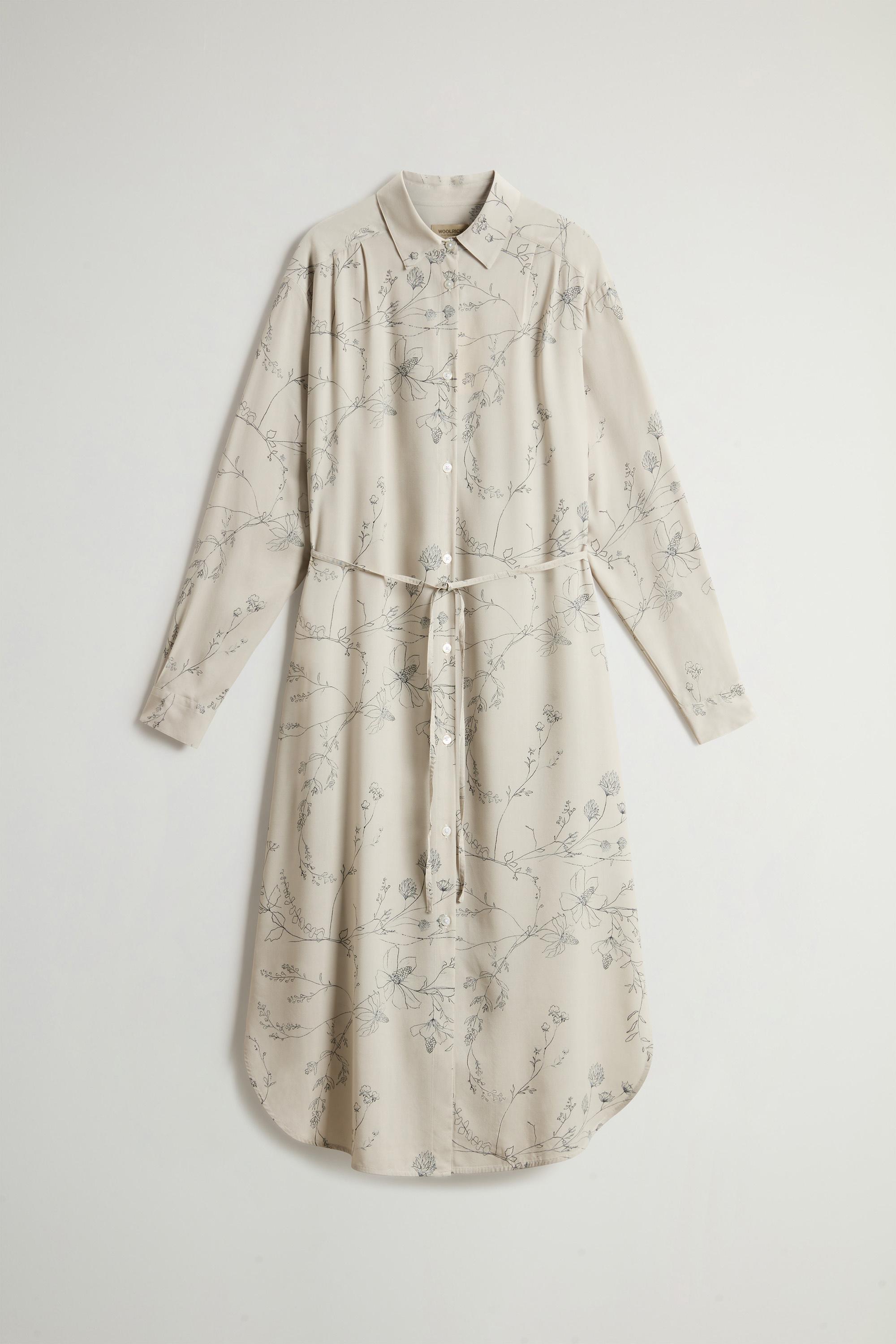 Dress with Floral Pattern Beige photo 5 | Woolrich