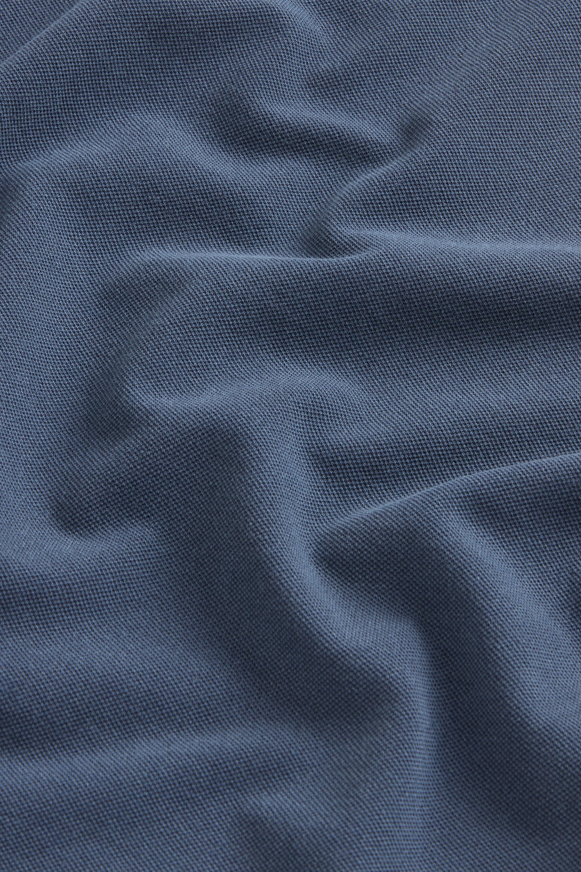 Mackinack Polo teint en pièce en sergé de coton stretch Bleu photo 7 | Woolrich