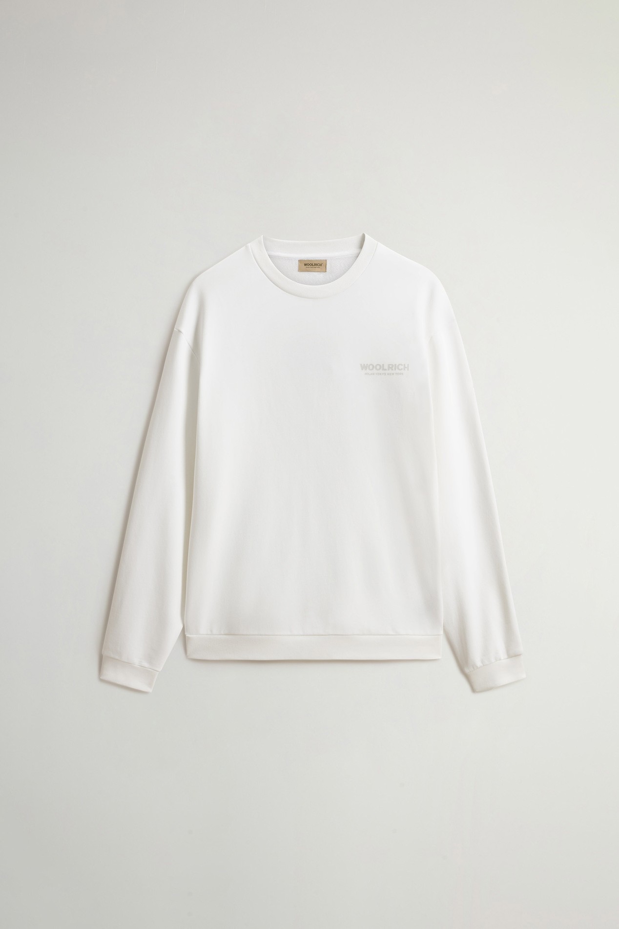 MACRO LOGO CREWNECK White photo 5 | Woolrich