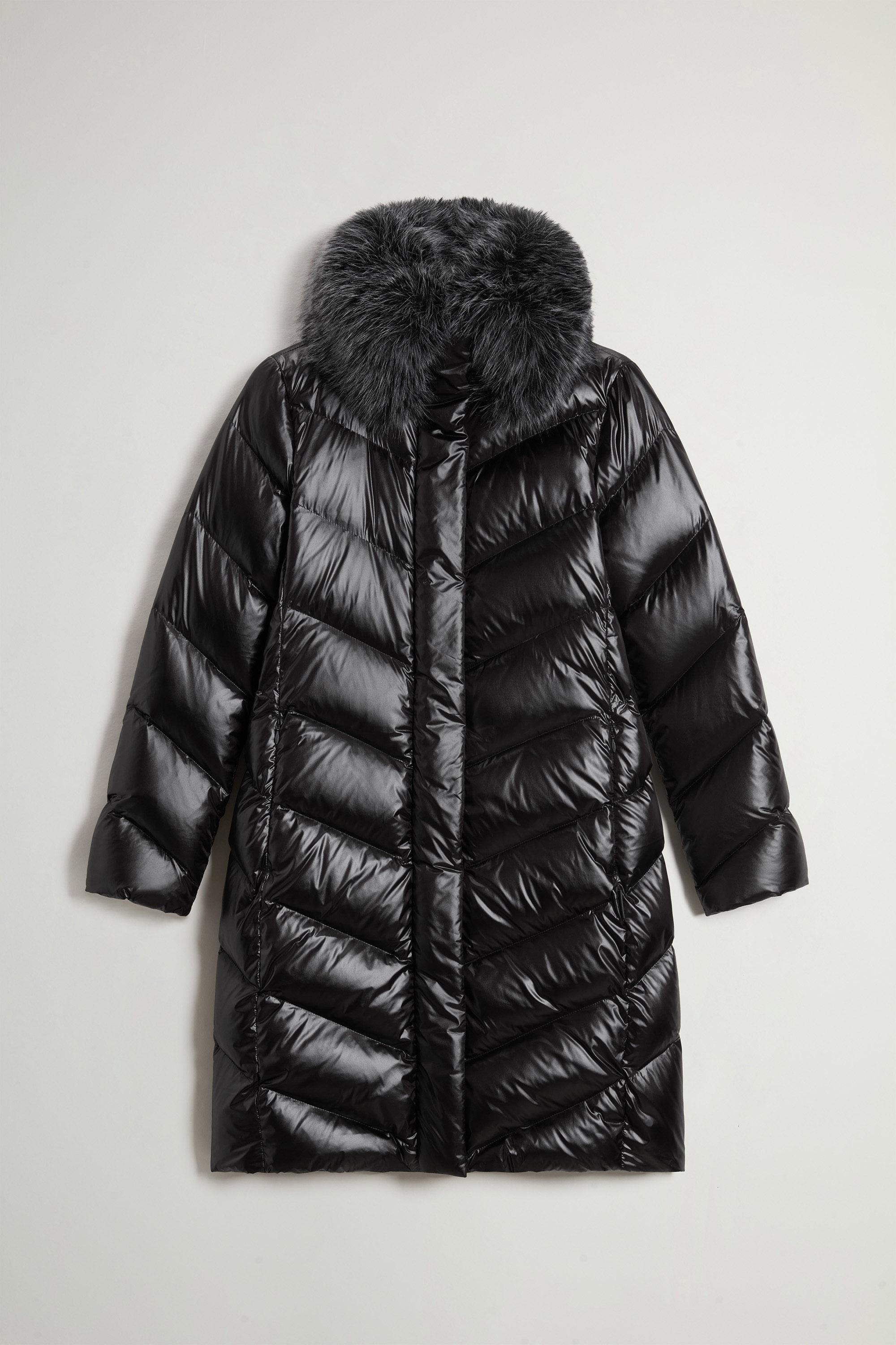 LIQUID NYLON FUR PARKA Black photo 5 | Woolrich