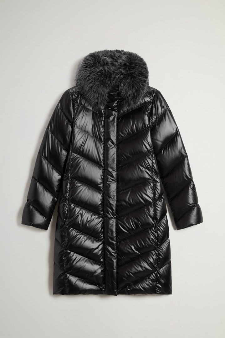 LIQUID NYLON FUR PARKA Black photo 5 | Woolrich