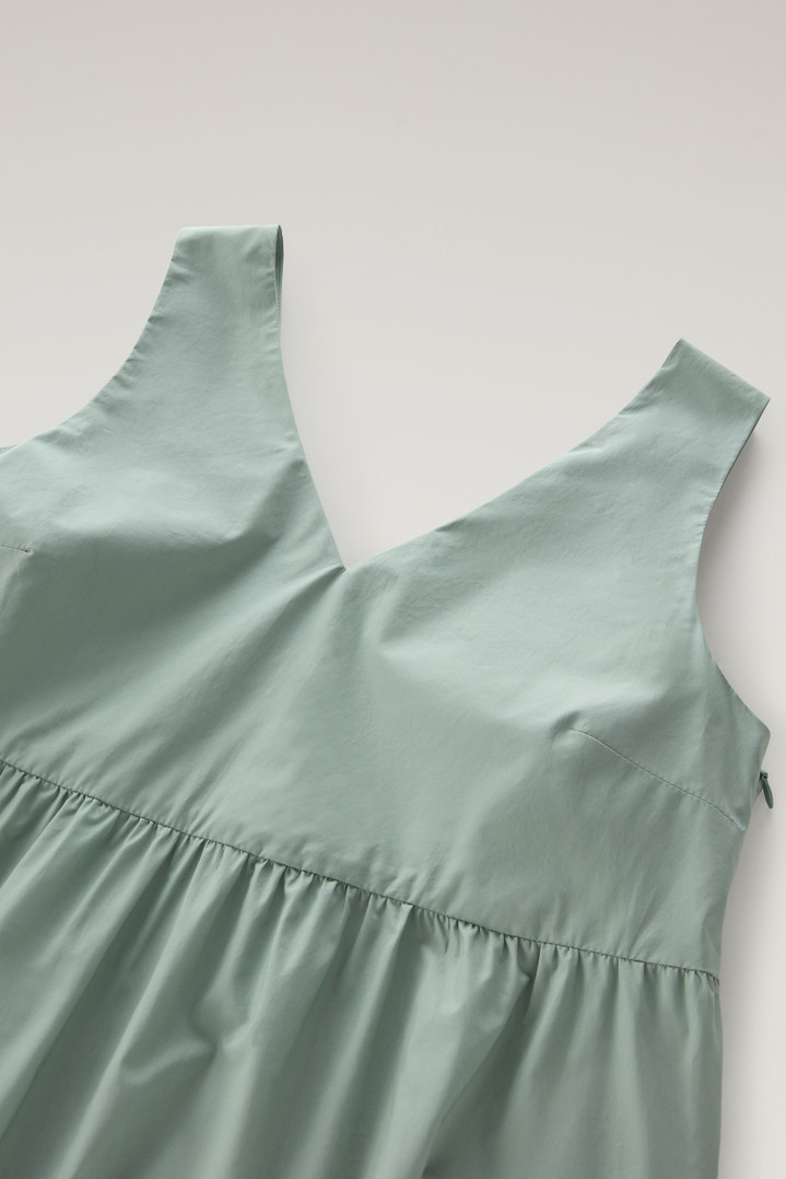 Long Dress in Pure Cotton Poplin Green photo 2 | Woolrich