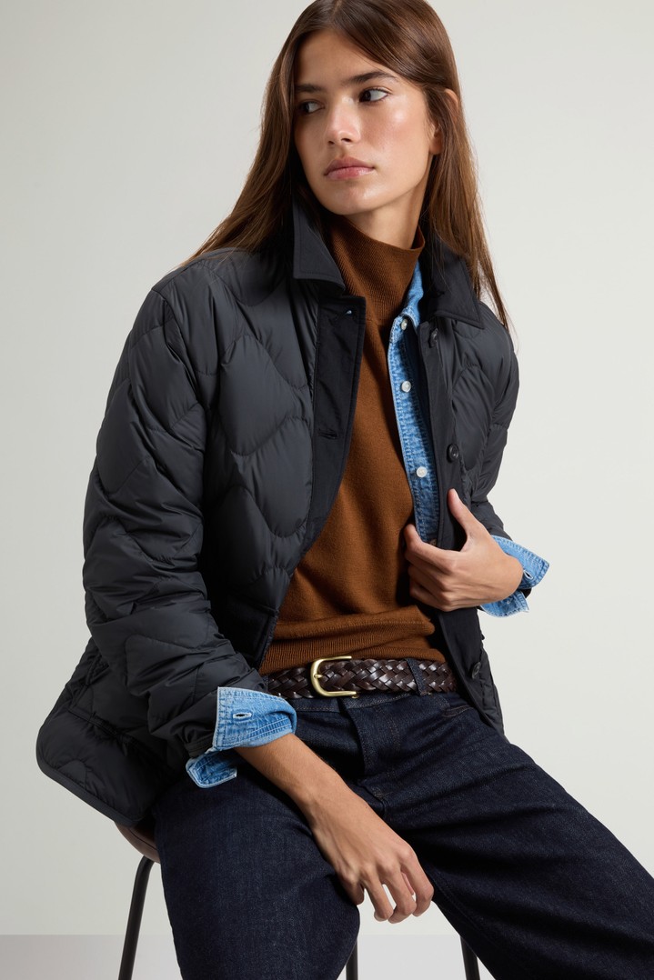 Heritage Steppjacke aus Mikrofaser Grau photo 4 | Woolrich