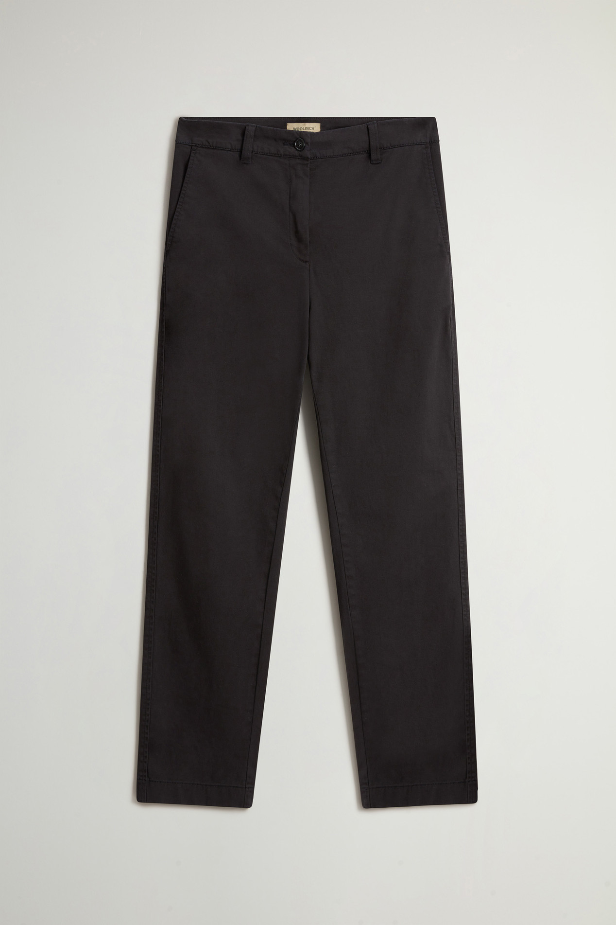 Garment-Dyed Organic Cotton Pants Black photo 3 | Woolrich