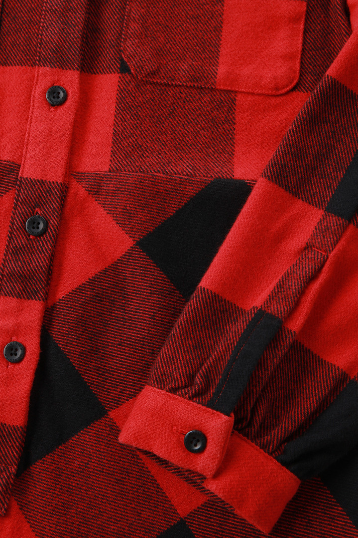 Girls' Buffalo Check Flannel Dress Red photo 7 | Woolrich