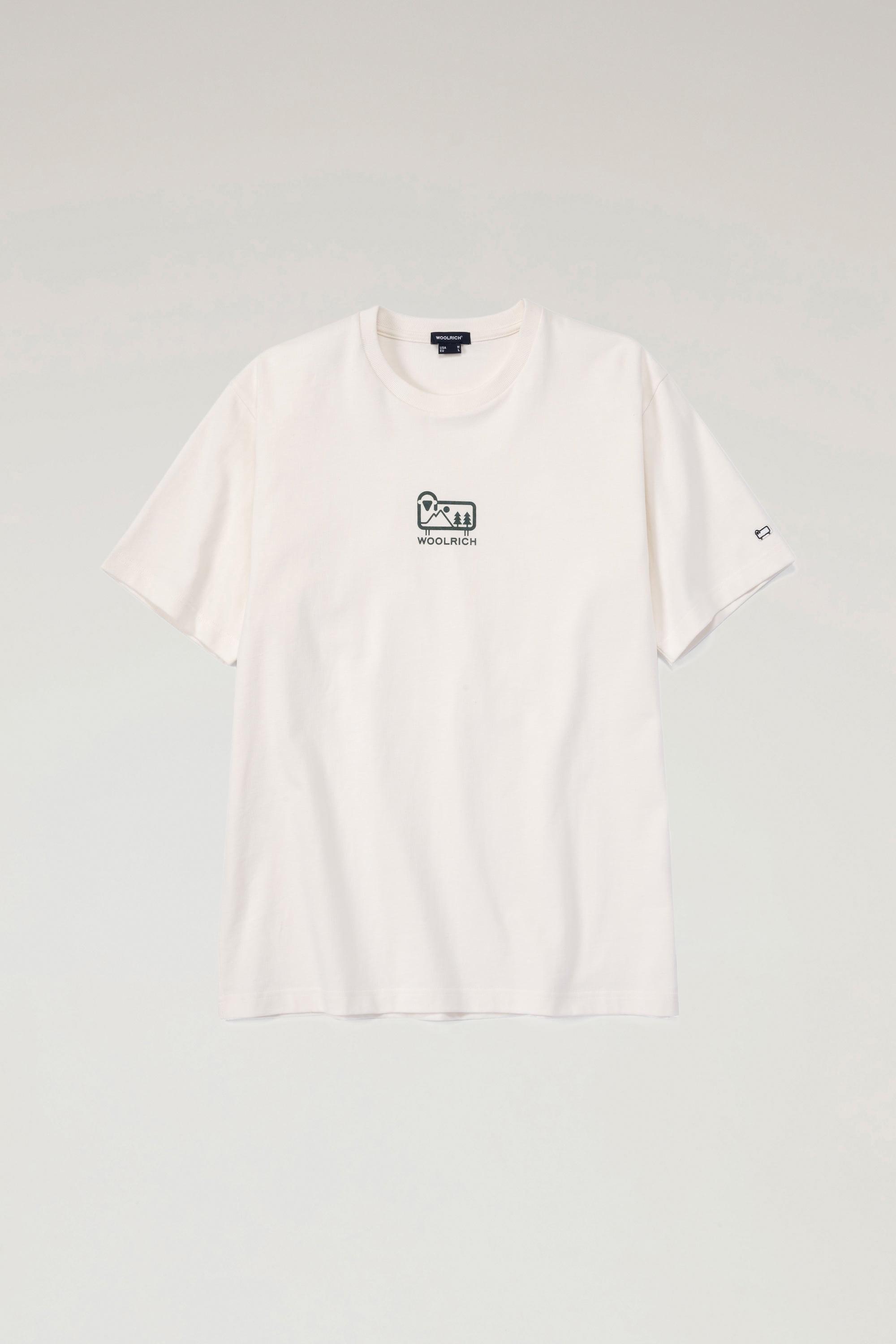 Small Sheep T-shirt in Pure Cotton Jersey White photo 1 | Woolrich