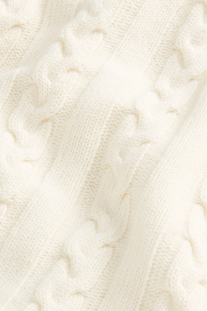 Cardigan in misto lana e cotone a trecce Bianco photo 6 | Woolrich