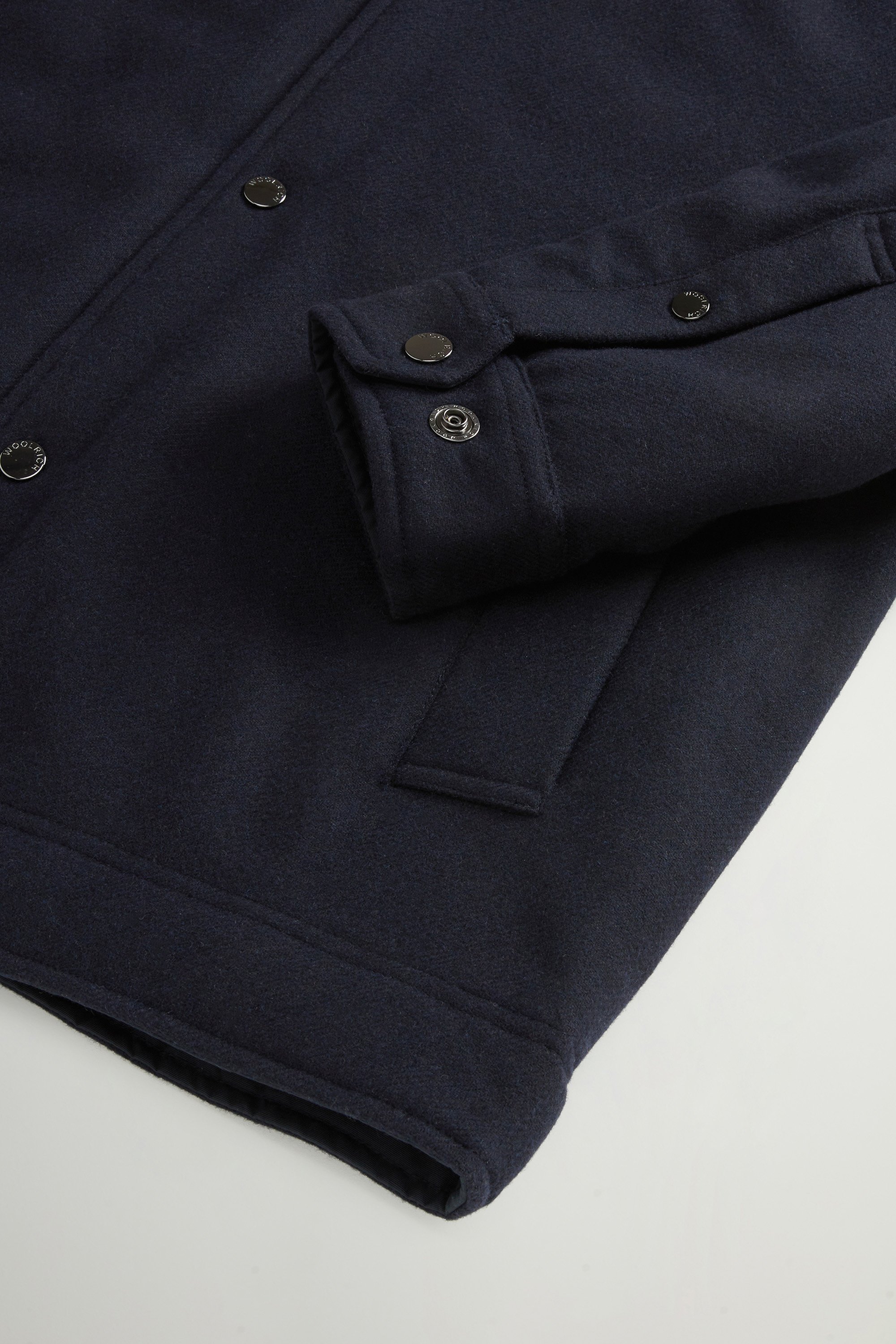 Keating Overshirt in Recycled Italian Wool Blend Blue photo 7 | Woolrich