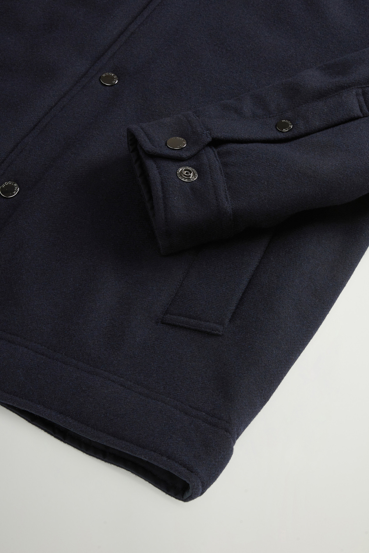 Keating Overshirt in Recycled Italian Wool Blend Blue photo 7 | Woolrich
