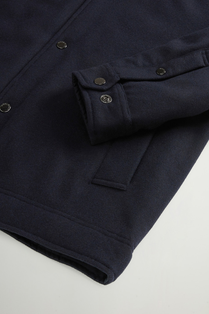 Keating Overshirt in Recycled Italian Wool Blend Blue photo 7 | Woolrich