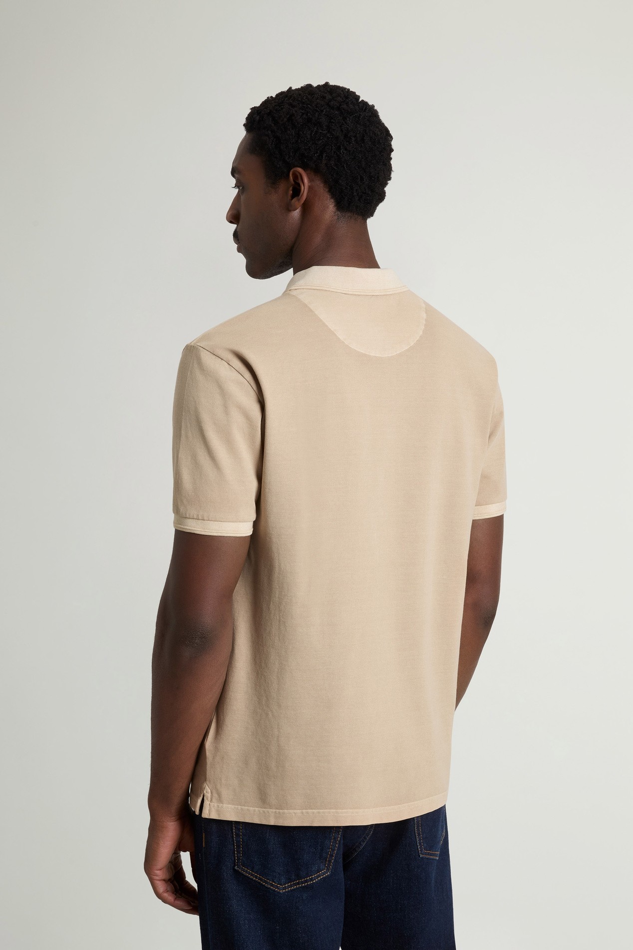 Mackinack Polo teint en pièce en sergé de coton stretch Beige photo 3 | Woolrich