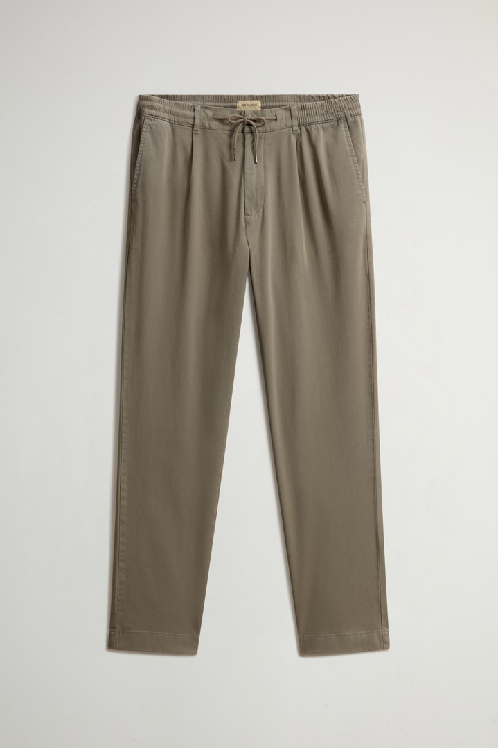 COTTON TWILL MILTON PANT GD Green photo 3 | Woolrich