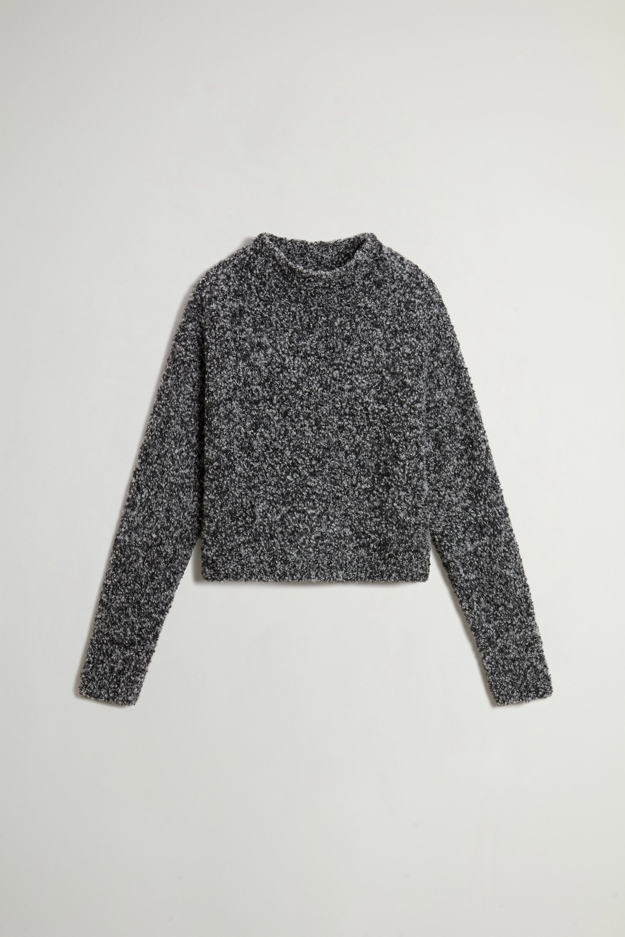3GG BOUCLE TURTLENECK Black photo 5 | Woolrich