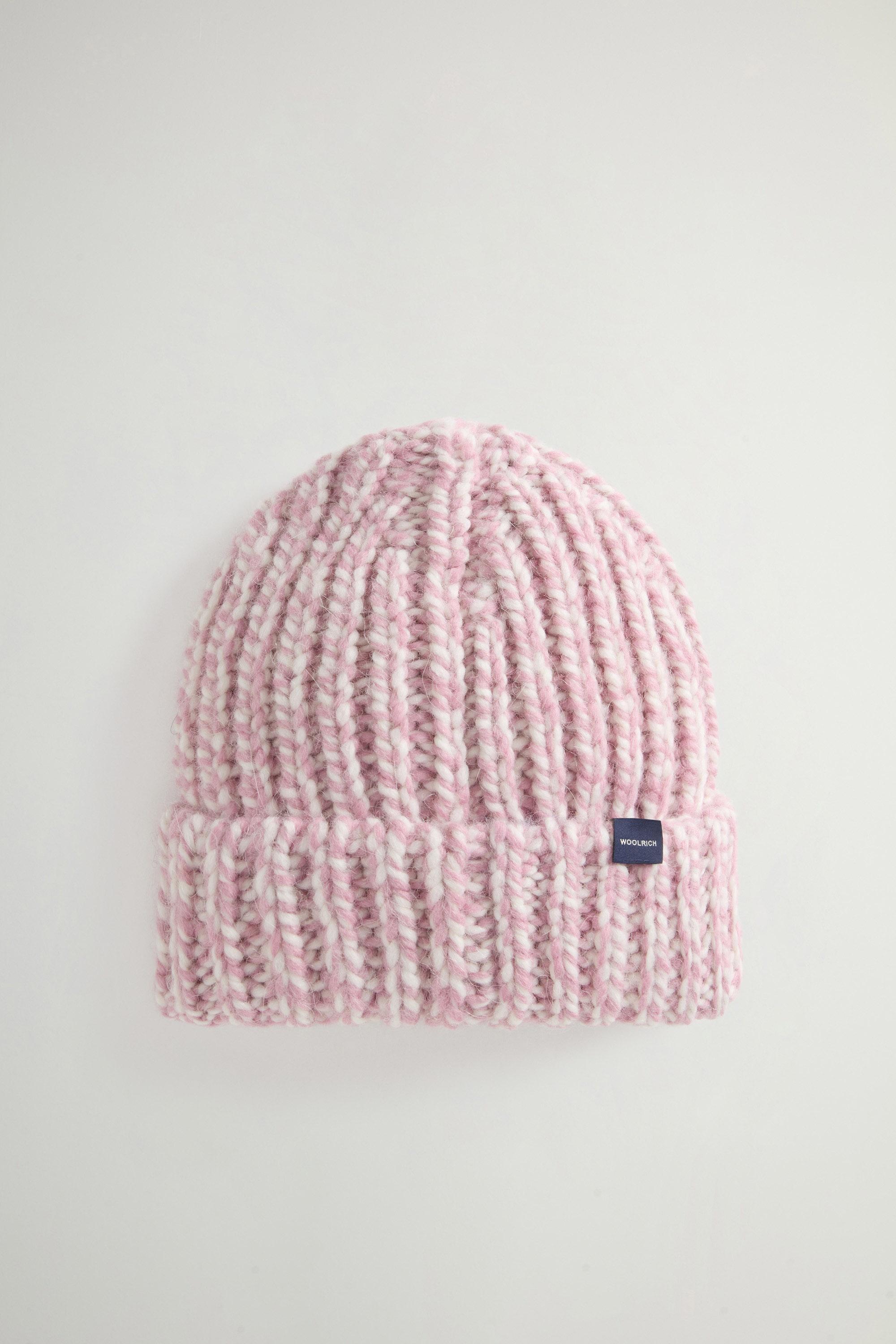 Chunky Beanie in Mouliné Alpaca and Wool Blend Purple photo 1 | Woolrich