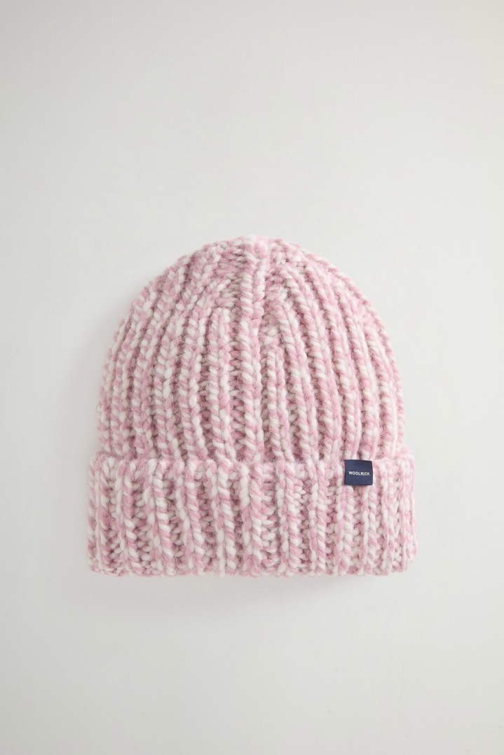 Chunky Beanie in Mouliné Alpaca and Wool Blend Purple photo 2 | Woolrich