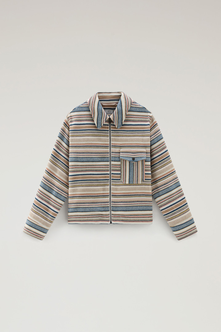 Gentry Overshirt in Manteco Recycled Cotton Fleece Multicolor photo 1 | Woolrich