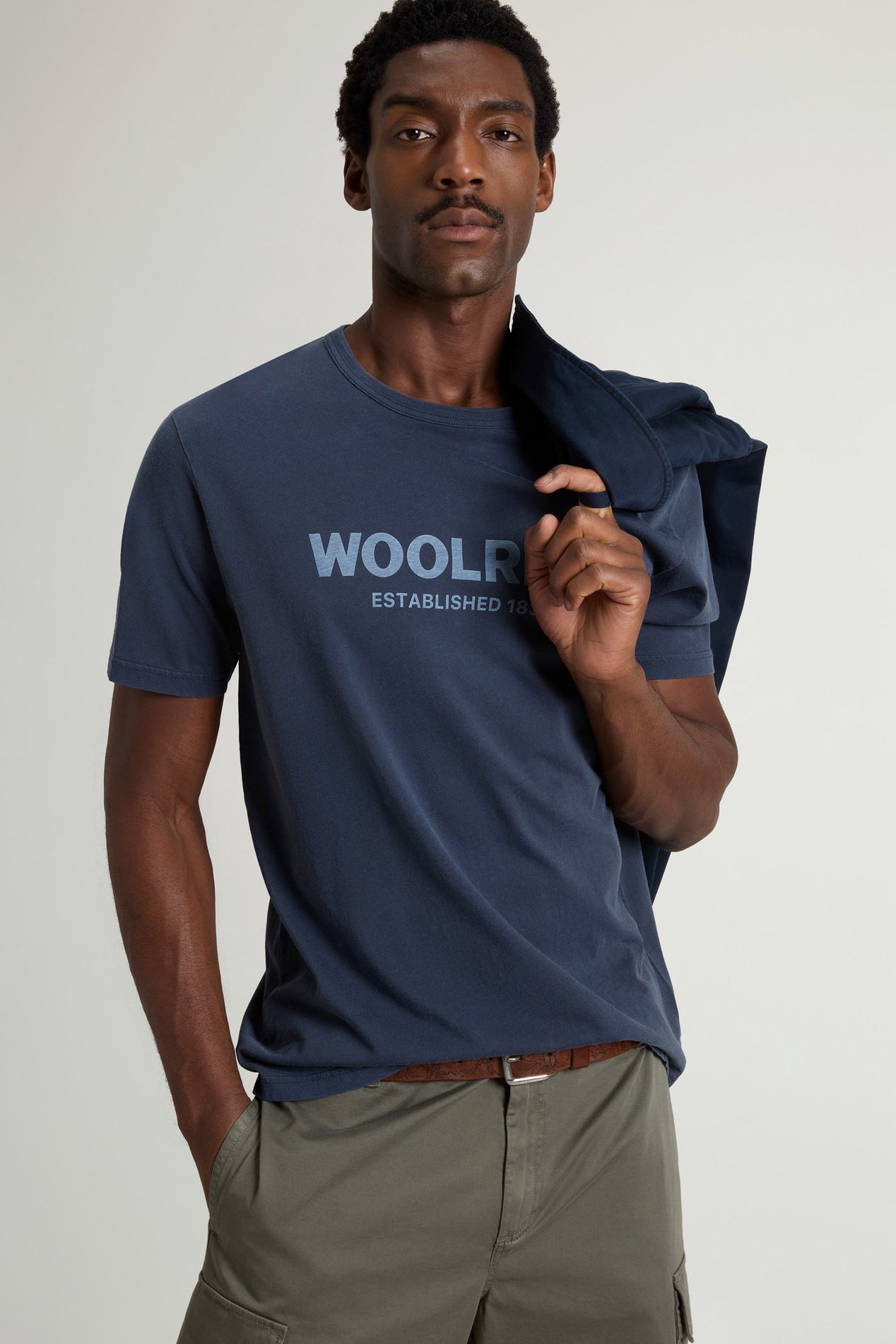 LIGHT GD T-SHIRT Blau photo 4 | Woolrich