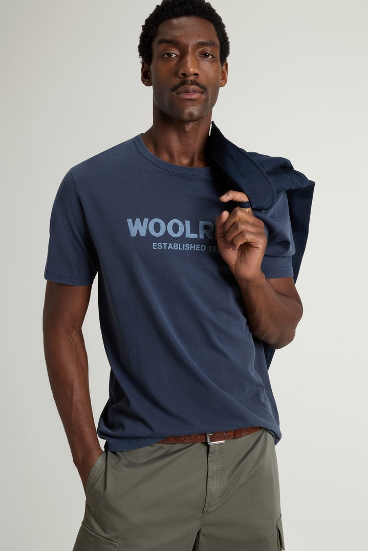LIGHT GD T-SHIRT Blau photo 4 | Woolrich