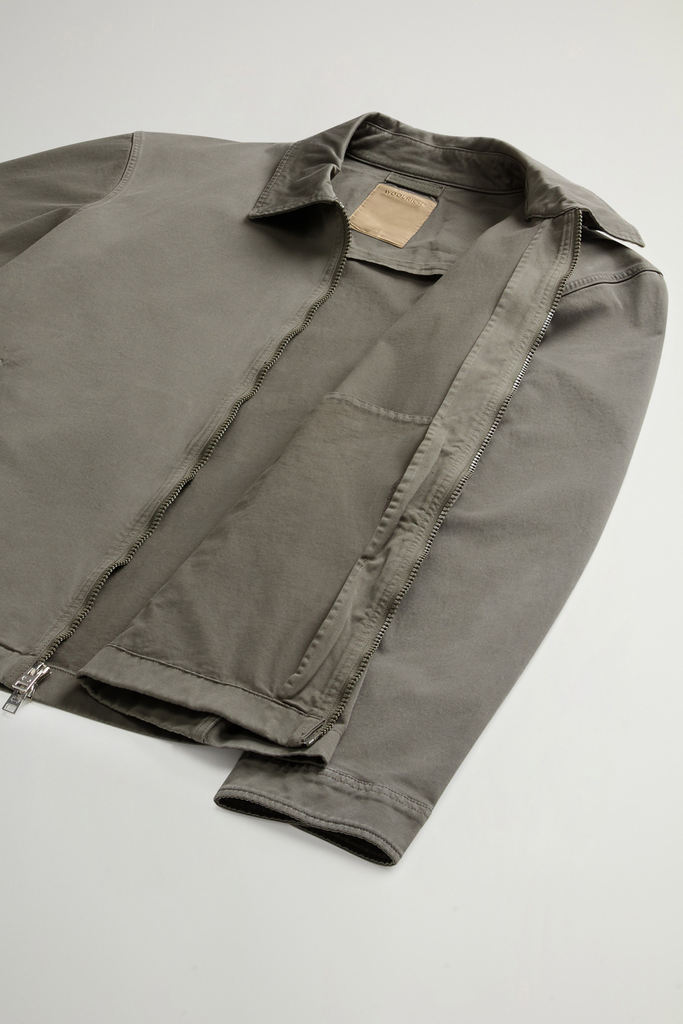 Garment-Dyed Timber Overshirt in Cotton Twill Green photo 8 | Woolrich
