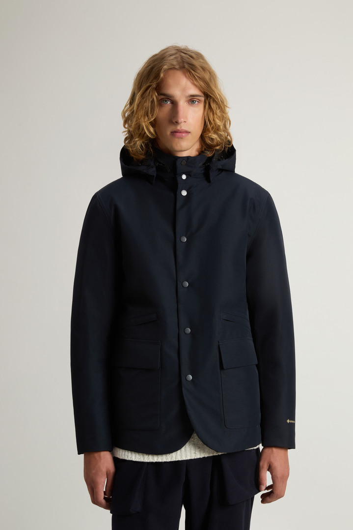 Waterproof Jacket in Recycled Two-Layered GORE-TEX Fabric Blue photo 1 | Woolrich