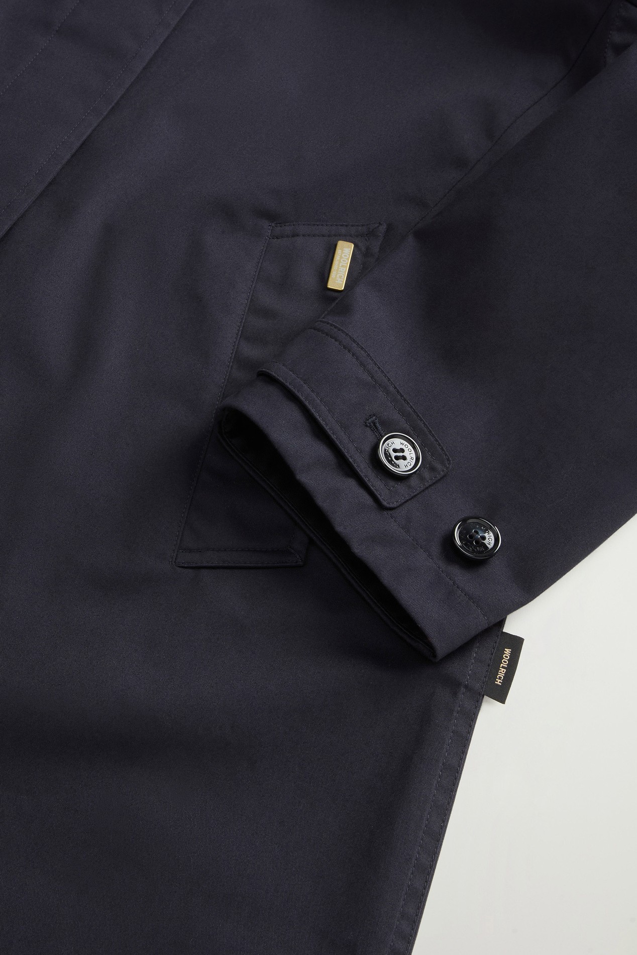 Trench Coat in Pure Cotton Blue photo 7 | Woolrich