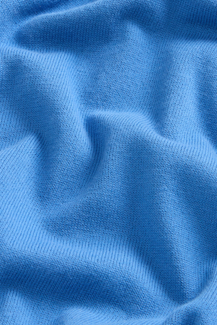 Short-Sleeved Pure Cotton Sweater Blue photo 4 | Woolrich