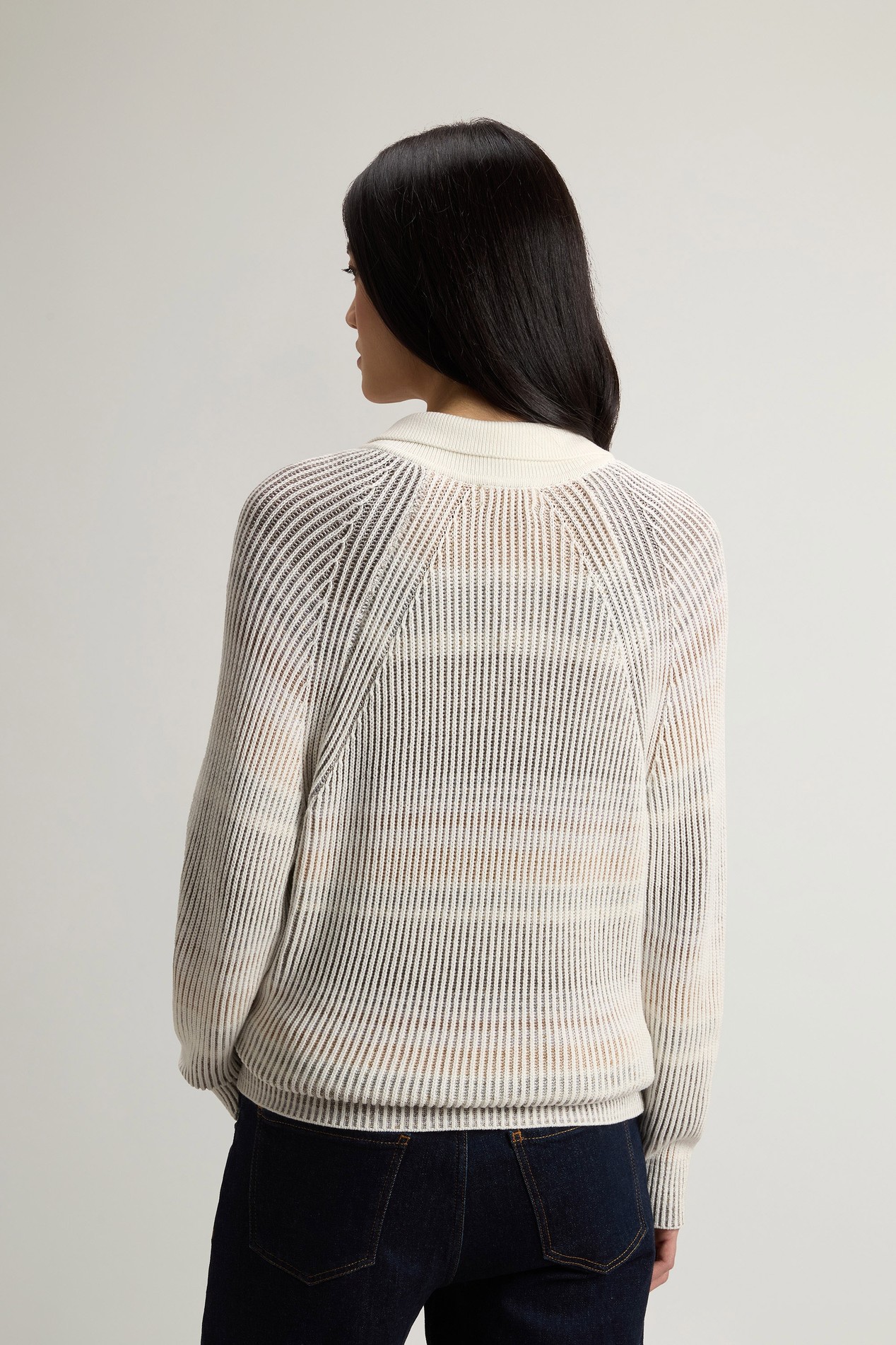 Vanisé Sweater in Cotton Blend White photo 3 | Woolrich