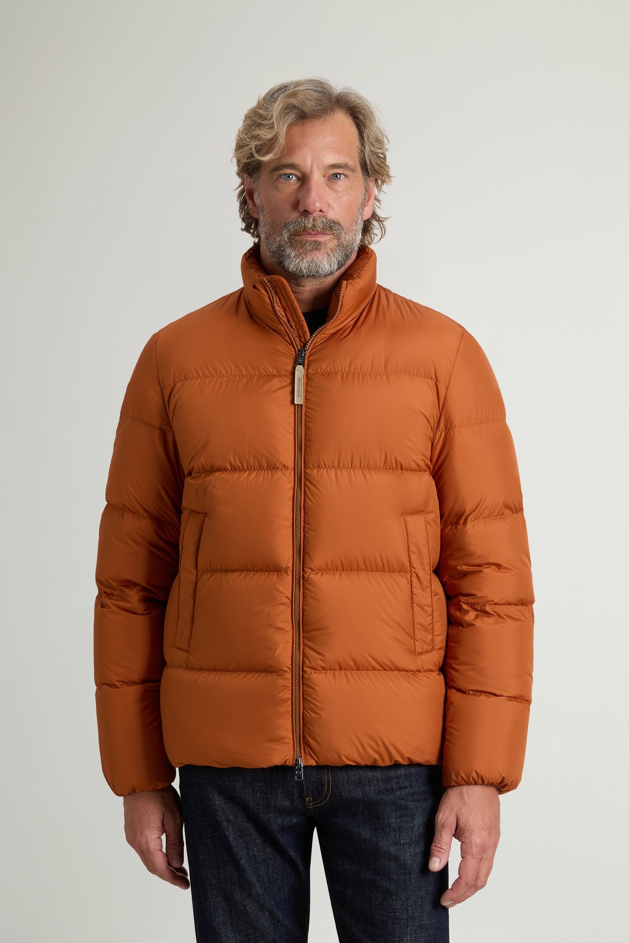 Cloud Down Jacket in Microfiber Brown photo 1 | Woolrich