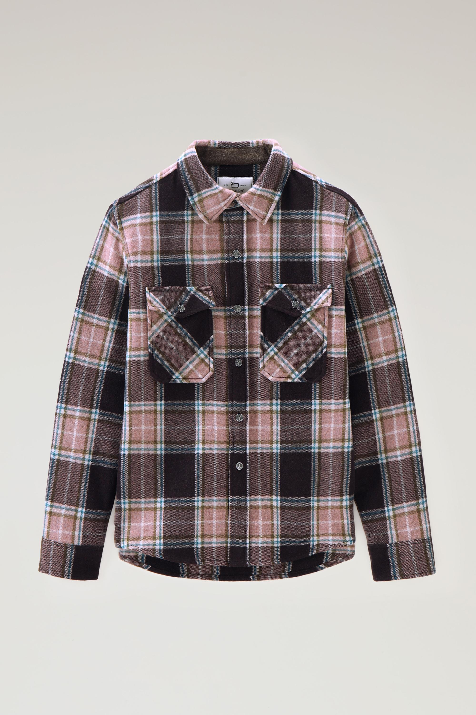 Alaskan Check Overshirt in Recycled Italian Wool Blend Multicolor photo 1 | Woolrich