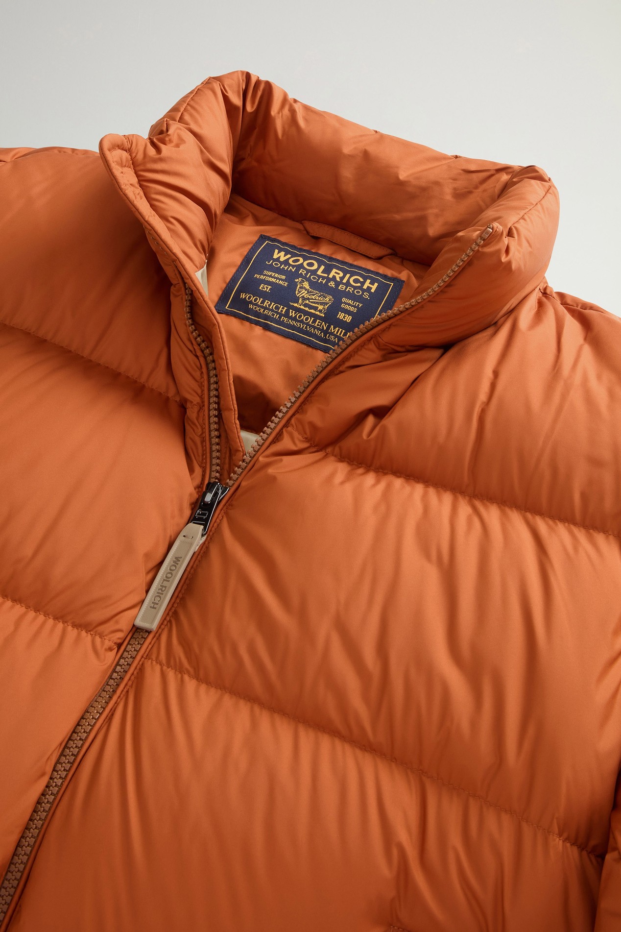 Cloud Down Jacket in Microfiber Brown photo 6 | Woolrich