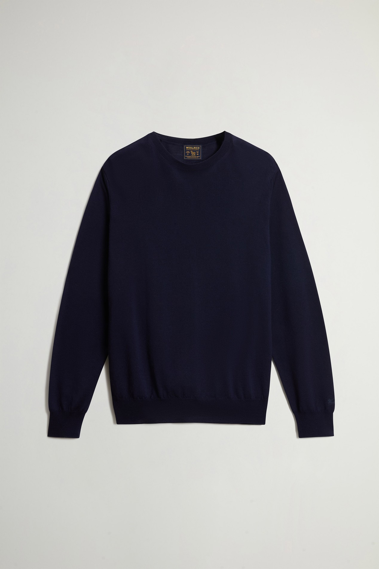 Crewneck Sweater in Pure Merino Virgin Wool Blue photo 5 | Woolrich