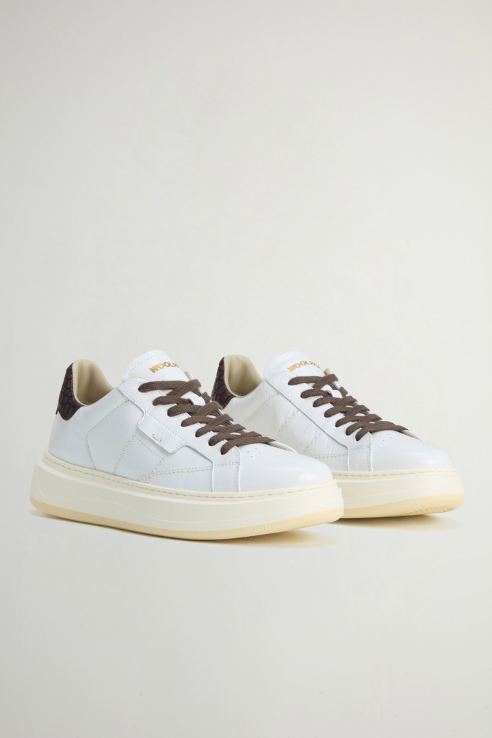 Arrow Sneakers in Calfskin White photo 2 | Woolrich