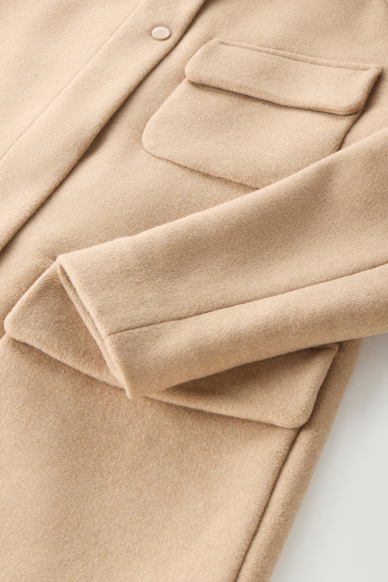 2-in-1 Sideline Parka in Manteco Recycled Wool Blend Beige photo 4 | Woolrich