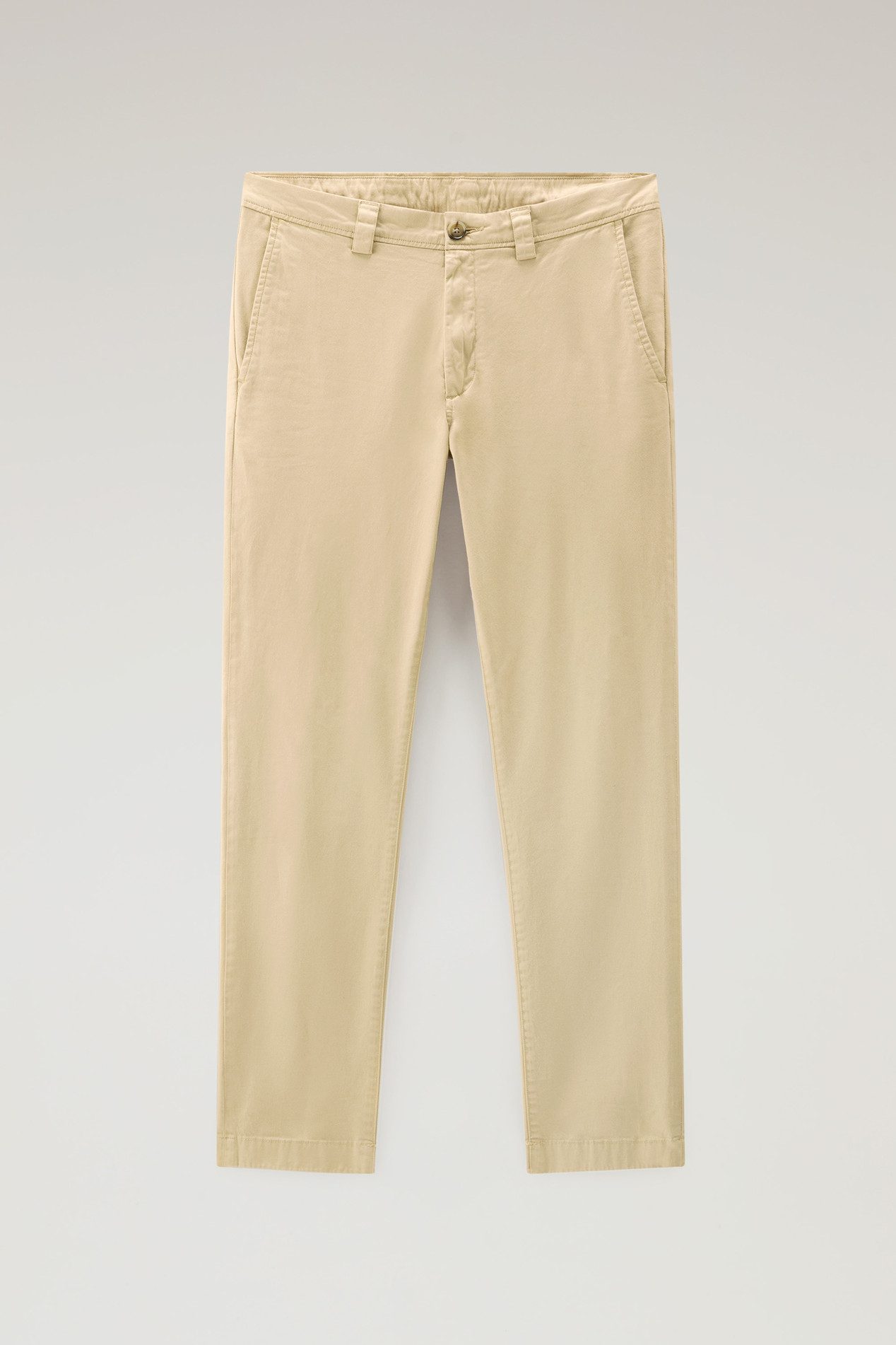Garment-Dyed Classic Chino Pant in Stretch Cotton Beige photo 1 | Woolrich