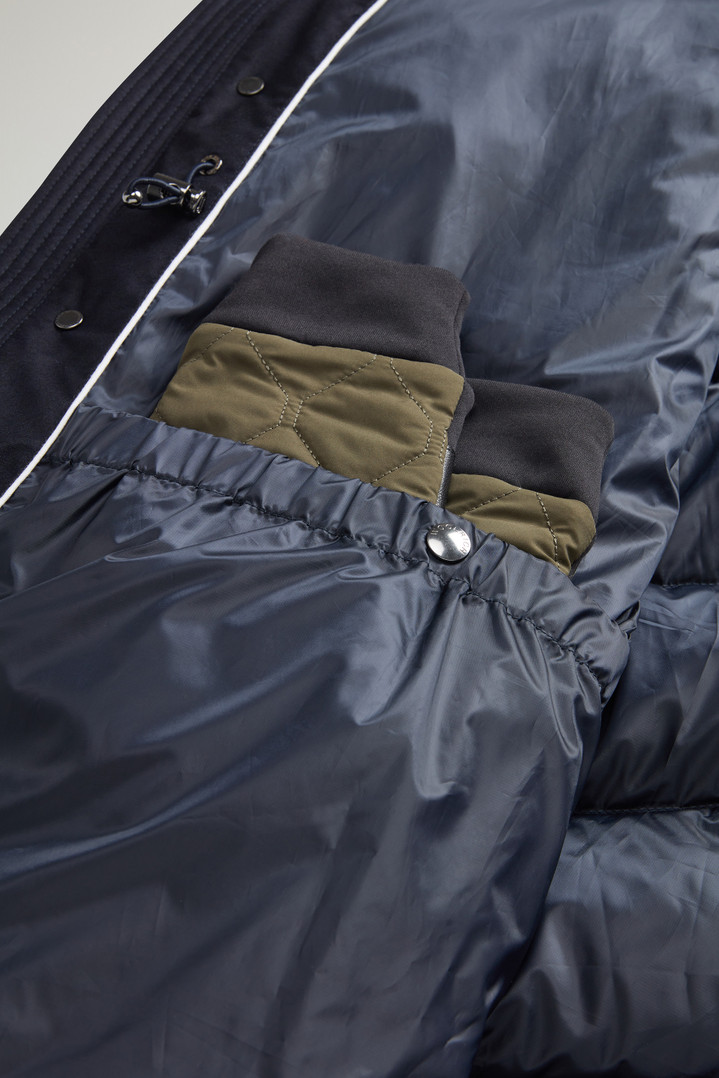 Parka in Italian Wool and Silk Blend Crafted with a Loro Piana Fabric Blue photo 6 | Woolrich