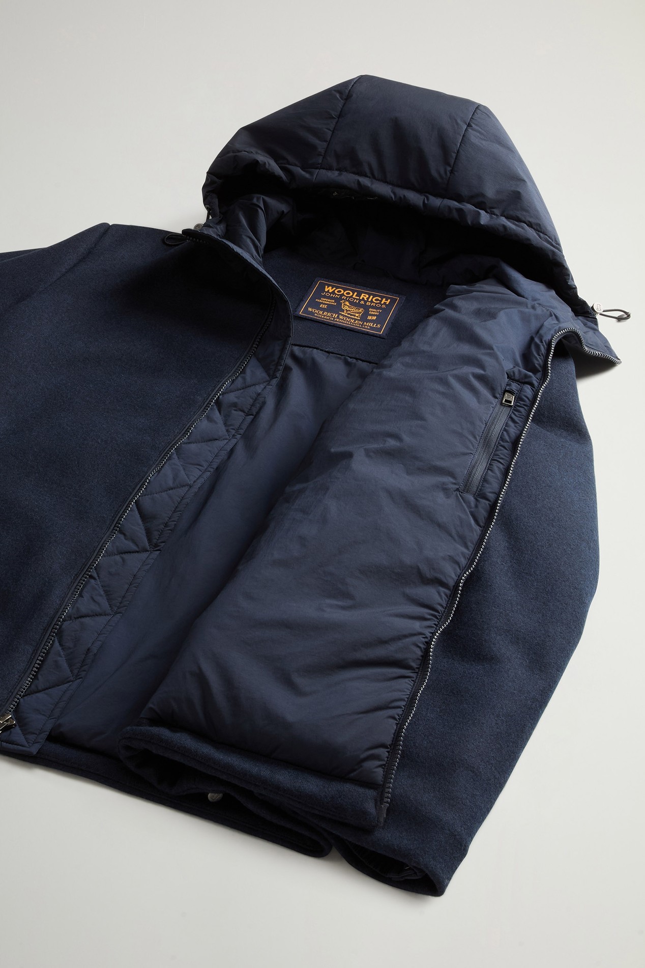 KNITTED WOOL PACIFIC JACKET Blue photo 8 | Woolrich
