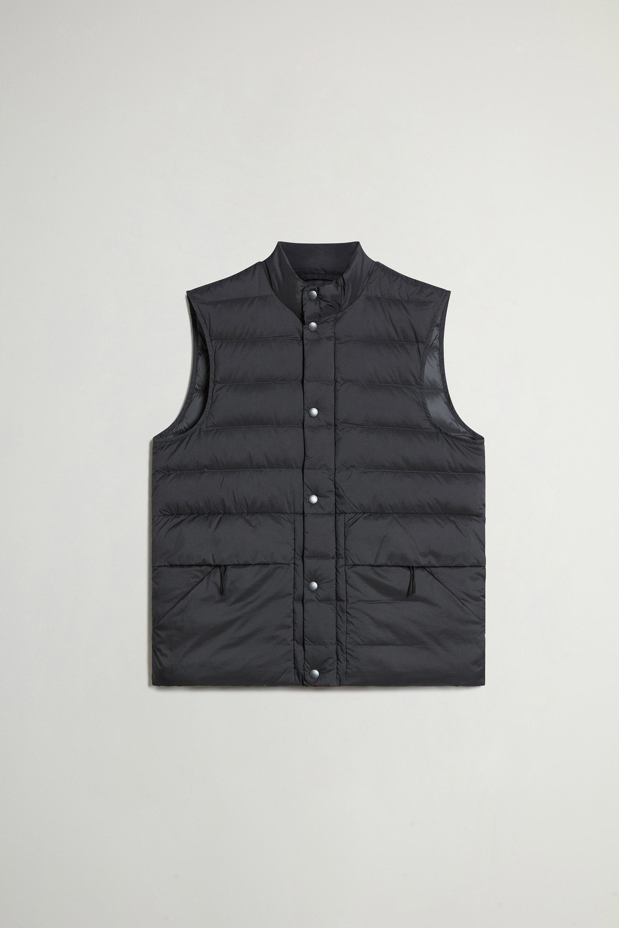 Bering Quilted Vest in Crinkle Nylon Gray photo 1 | Woolrich