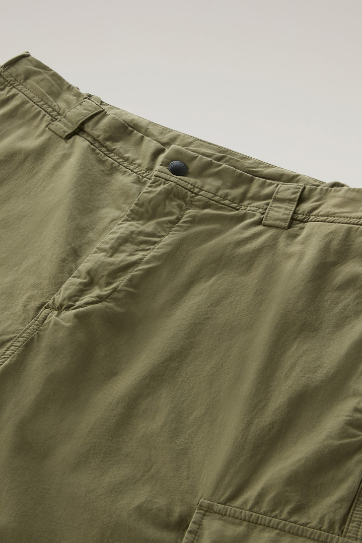 Cargo Pants in Pure Cotton Gabardine Green photo 2 | Woolrich