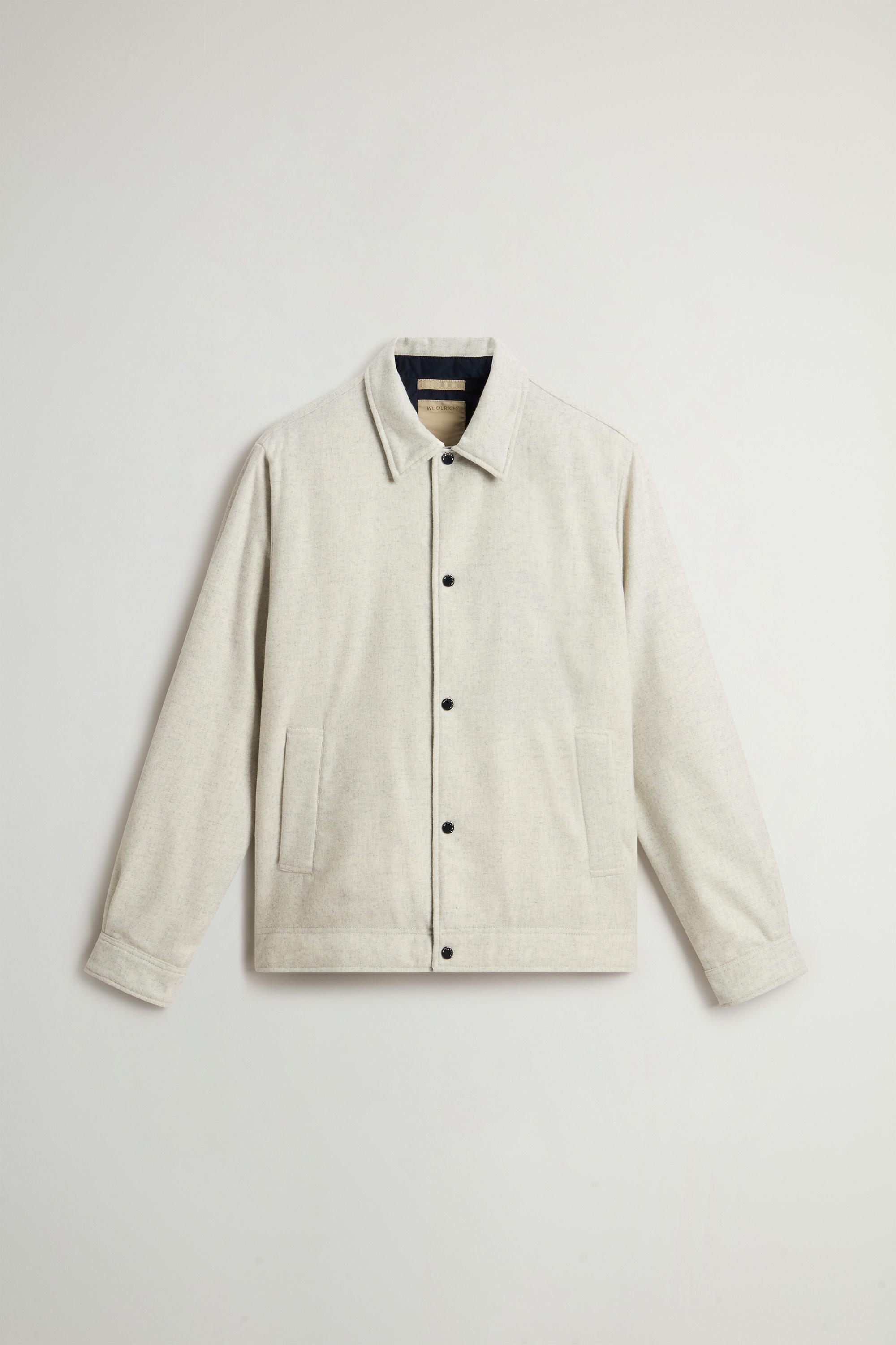Keating Overshirt in Recycled Italian Wool Blend Beige photo 5 | Woolrich