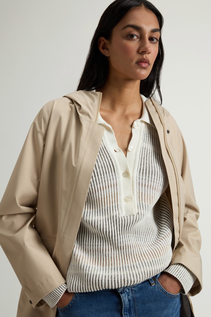 Wasserdichter Parka aus Light Stretch Beige photo 4 | Woolrich