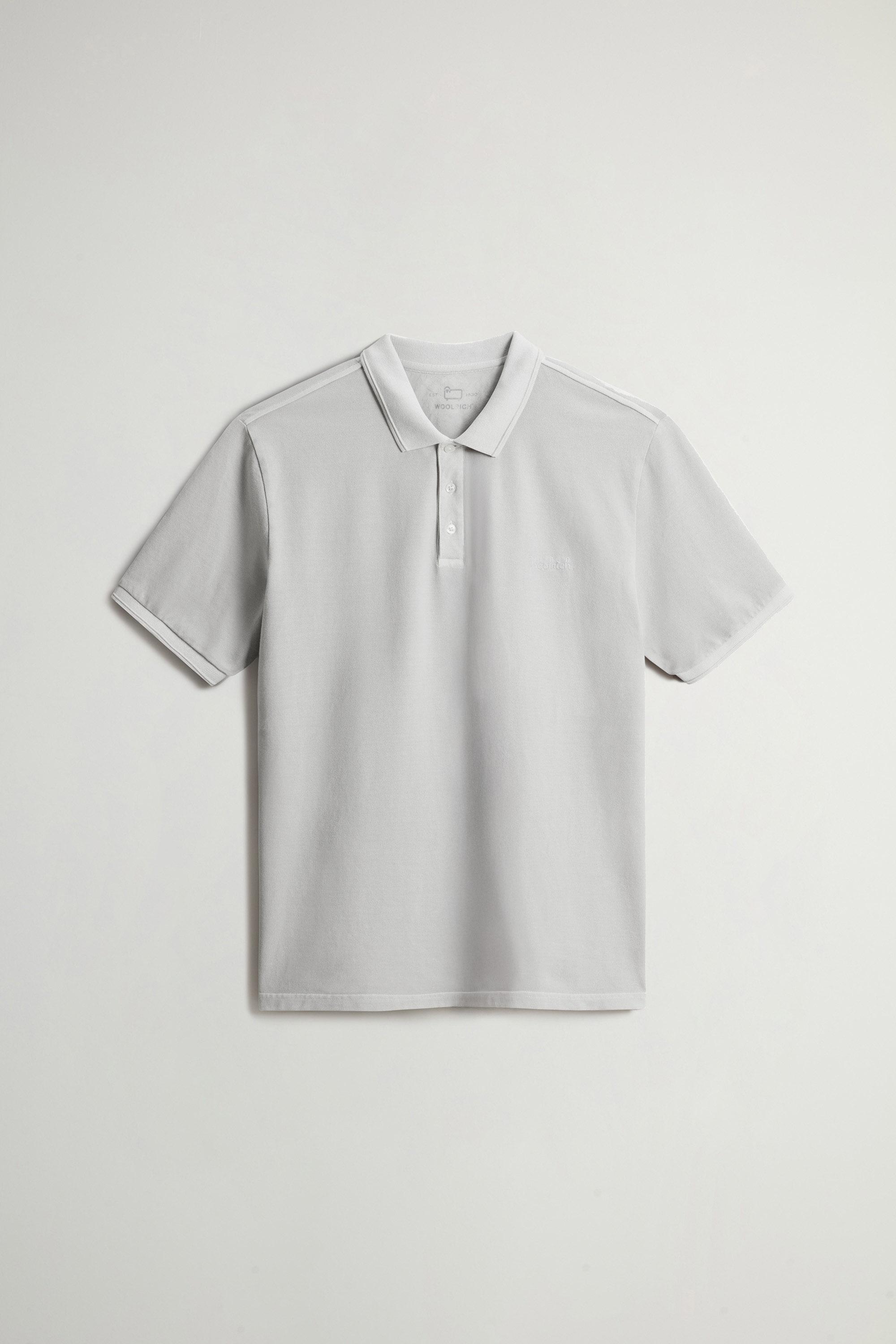 Mackinack Polo teint en pièce en sergé de coton stretch Gris photo 5 | Woolrich