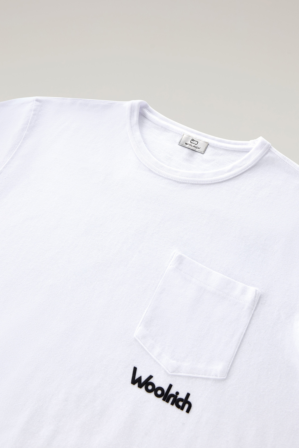 Pure Cotton T-Shirt with Trail Print White photo 2 | Woolrich