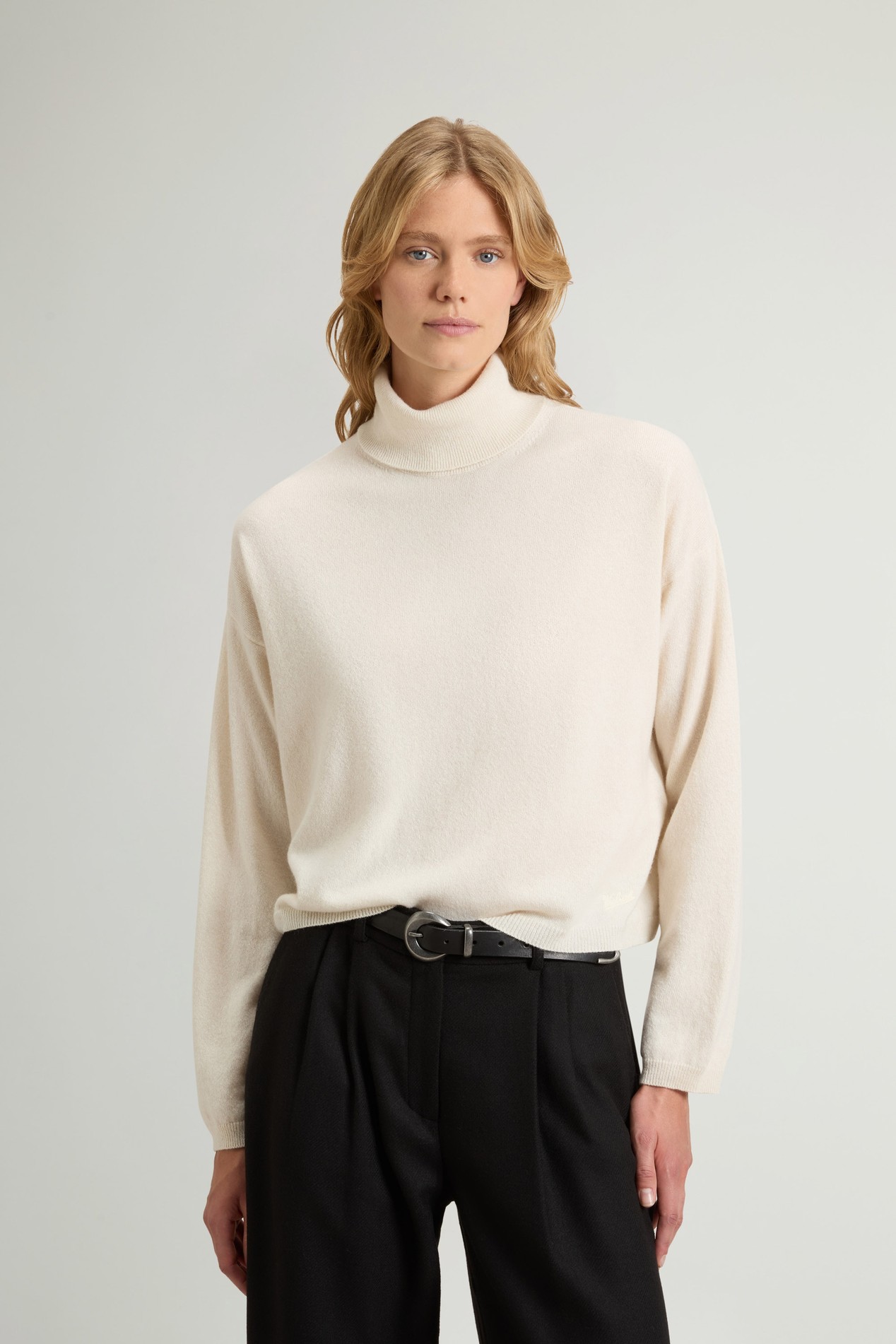 Sweater in Wool and Cashmere Blend White photo 1 | Woolrich