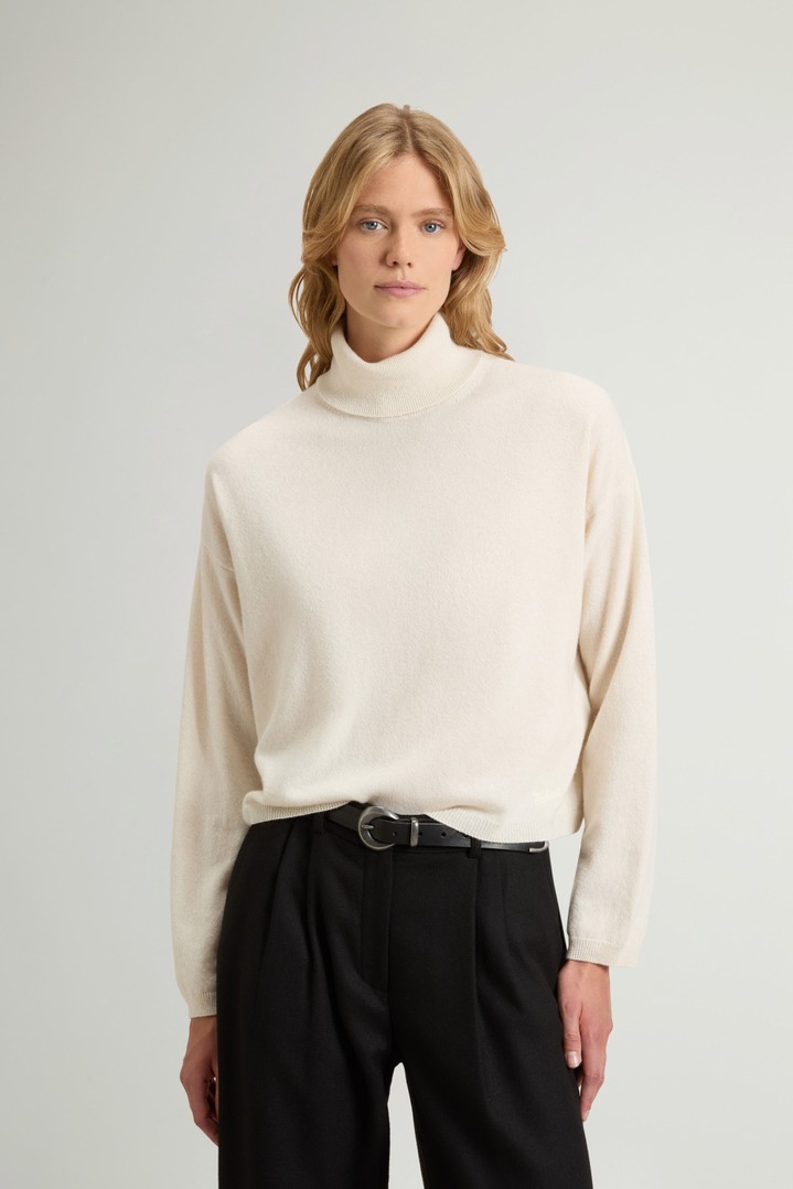 Sweater in Wool and Cashmere Blend White photo 1 | Woolrich