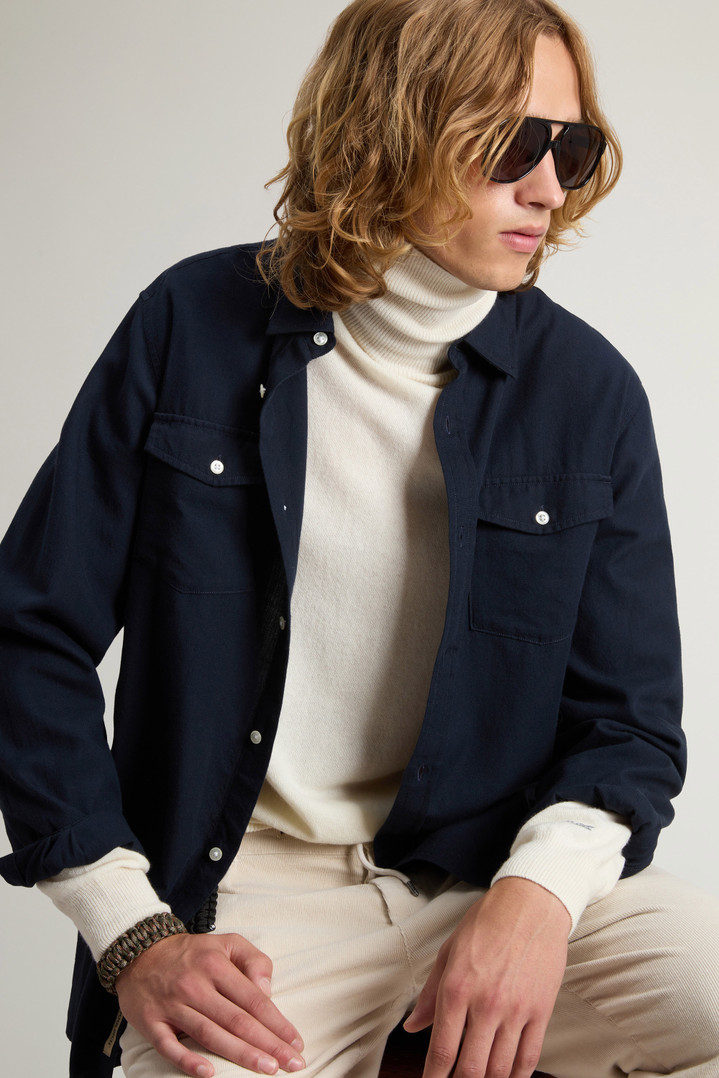 Pure Madras Cotton Flannel Blue photo 4 | Woolrich