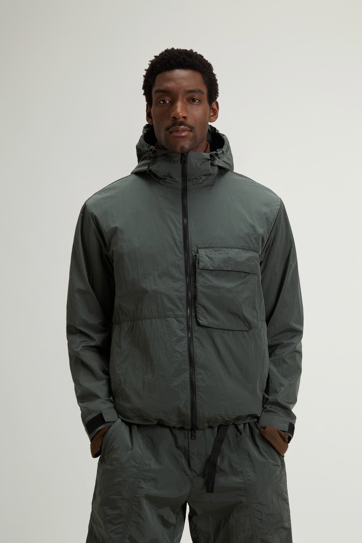Jacket in Olmetex Nylon Green photo 1 | Woolrich