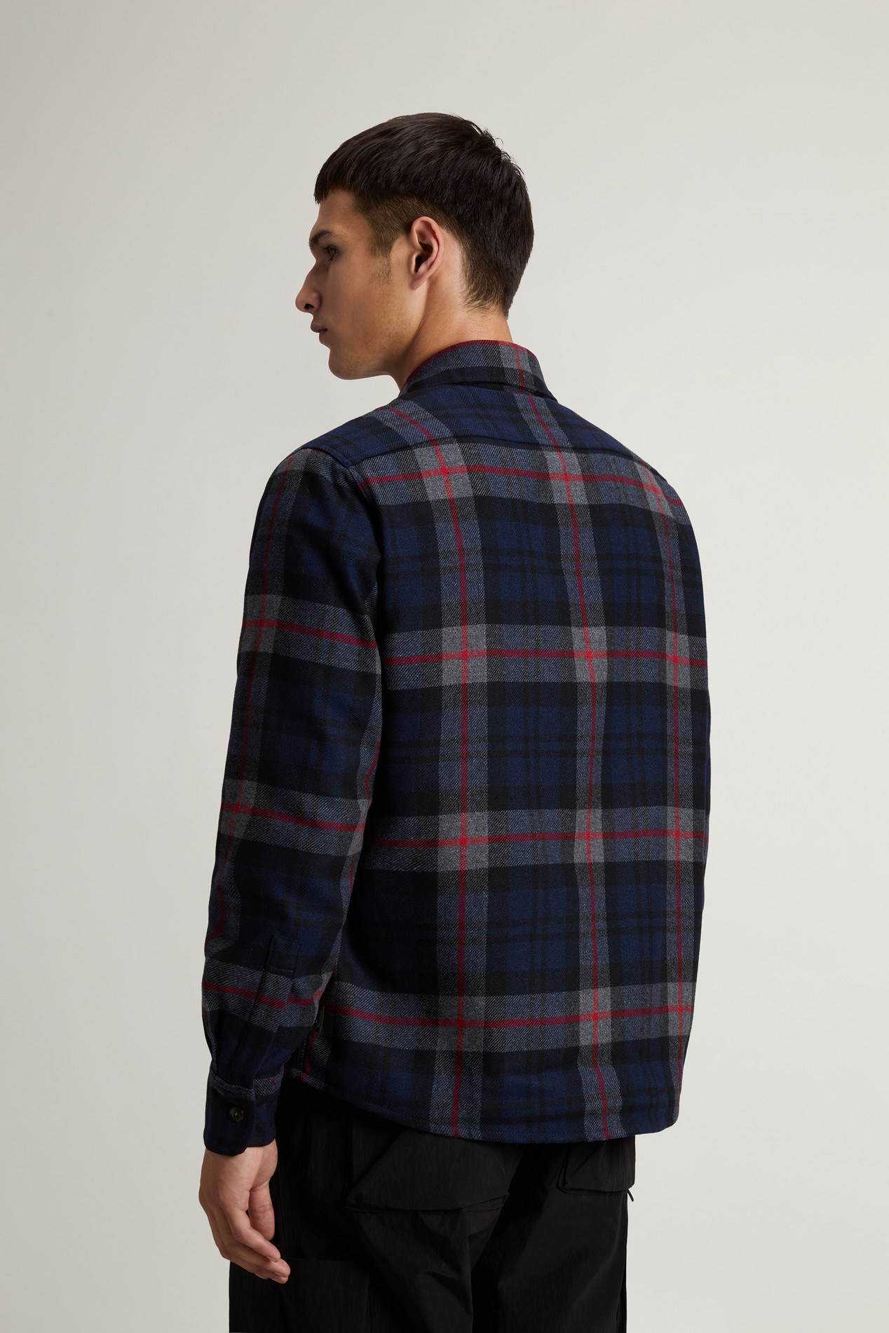 Wool Blend Oxbow Flannel Overshirt - Made in USA Multicolor photo 3 | Woolrich